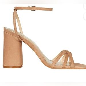 Women's Vince Camuto Kantiel High Heel Ankle Strap Sandal Pump Amendoa Nude